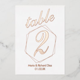 Getotte rand samengeperste Folie Uitnodiging