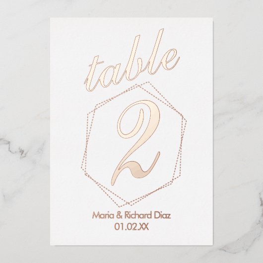 Getotte rand samengeperste Folie Uitnodiging (Voorkant)