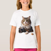 getoverde mannelijke kat t-shirt (Voorkant)