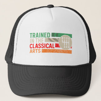 Getraind in de klassieke kunst handmatige transmis trucker pet