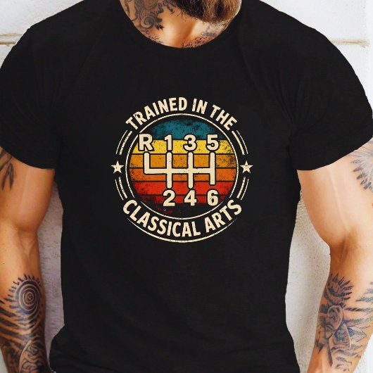 Getraind in de klassieke kunst Snelheids handleidi T-shirt