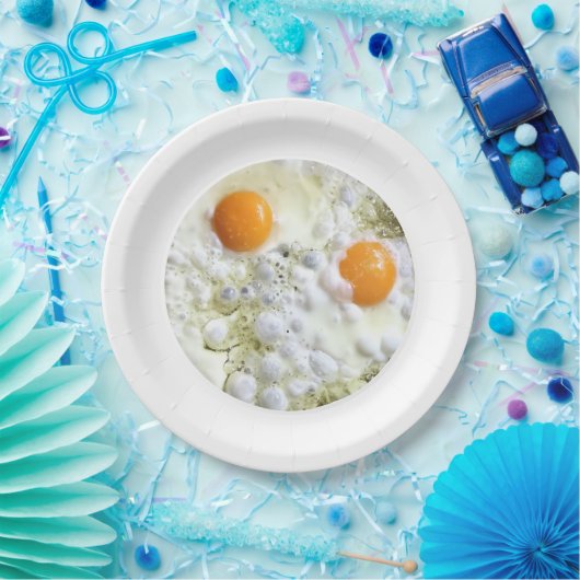 Getrande eieren papieren bordje (Feest)