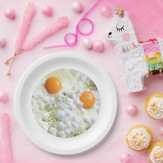 Getrande eieren papieren bordje (Feest)