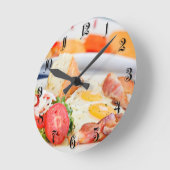 Getrande eieren ronde klok (Hoek)