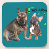 Getränkeuntersetzer französische bulldogge bier onderzetter (Voorkant)