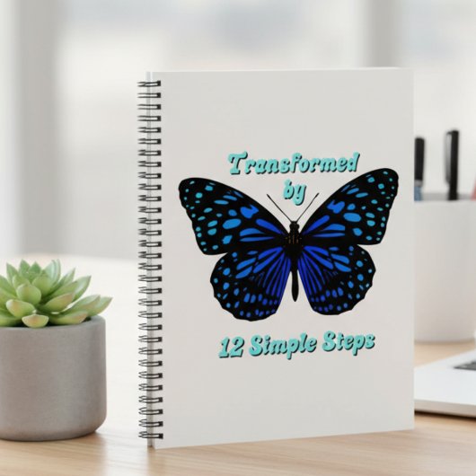 Getransformeerd door 12 eenvoudige stappen, AA, NA Notitieboek