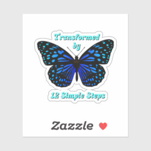 Getransformeerd door 12 eenvoudige stappen, AA, NA Sticker