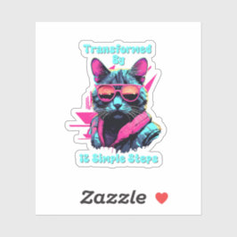Getransformeerd door 12 eenvoudige stappen, AA, NA Sticker