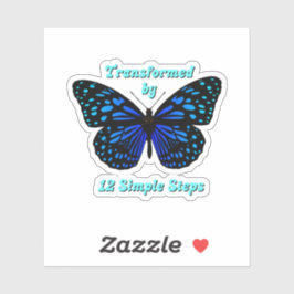 Getransformeerd door 12 eenvoudige stappen, AA, NA Sticker