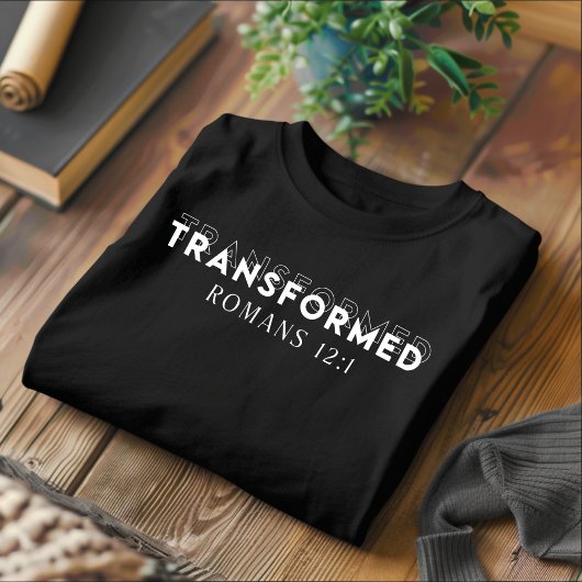 Getransformeerd voor mannen en vrouwen Christelijk T-shirt