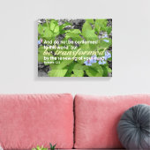 Getransformeerde Romeinen 12:2 Christelijke Bijbel Canvas Afdruk (Insitu (Woonkamer))