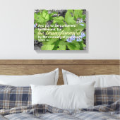 Getransformeerde Romeinen 12:2 Christelijke Bijbel Canvas Afdruk (Insitu (Slaapkamer))