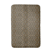 Getrapte Chevron & Diamantpatroon Badmat (Voorkant Verticaal)