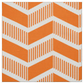 Getrapte Chevrons - Sinaasappel Stof (Swatch)
