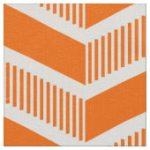Getrapte Chevrons - Sinaasappel Stof (Close Up)