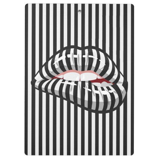 Getrapte Lips Klembord (Achterkant)