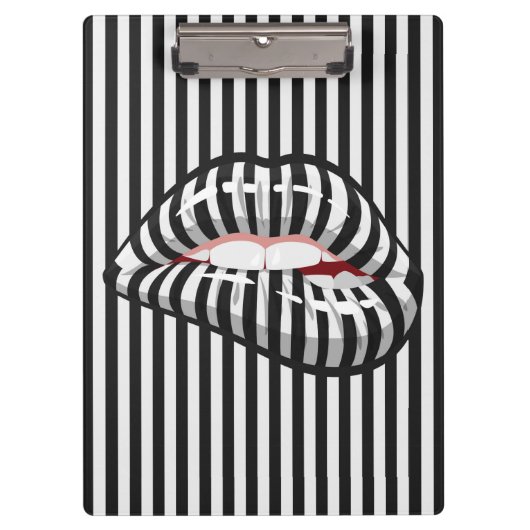 Getrapte Lips Klembord (Voorkant)