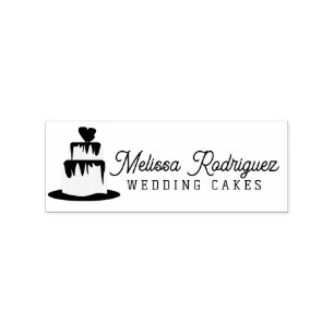 Getrapte Trouwtaart Trouw Banketbakker Script Log Rubberstempel