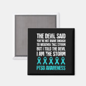 Getraumatiseerde Posttraumatische Stress Ptss-bewu Magneet (Voorkant / Achterkant)