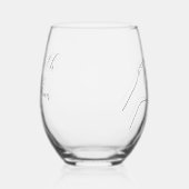 "Getreasured Maid of Honor" Gift / Custom Hart Han Wijnglas Zonder Voet (Links)