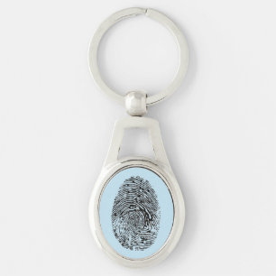 Getreasured Memorial vingerafdruk Sleutelhanger