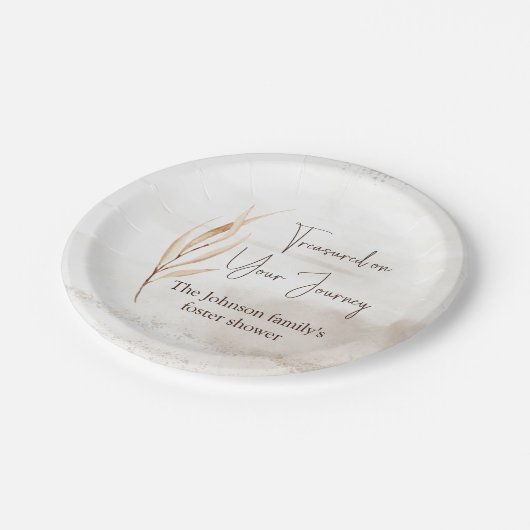 "Getreasured on Your Journey" Foster Care Douche Papieren Bordje (Gekanteld)