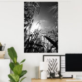 Getreide Schwarz Weiß Poster (Thuiskantoor)