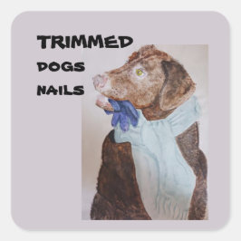 getrimde hondennagels Classic Ronde Stickers