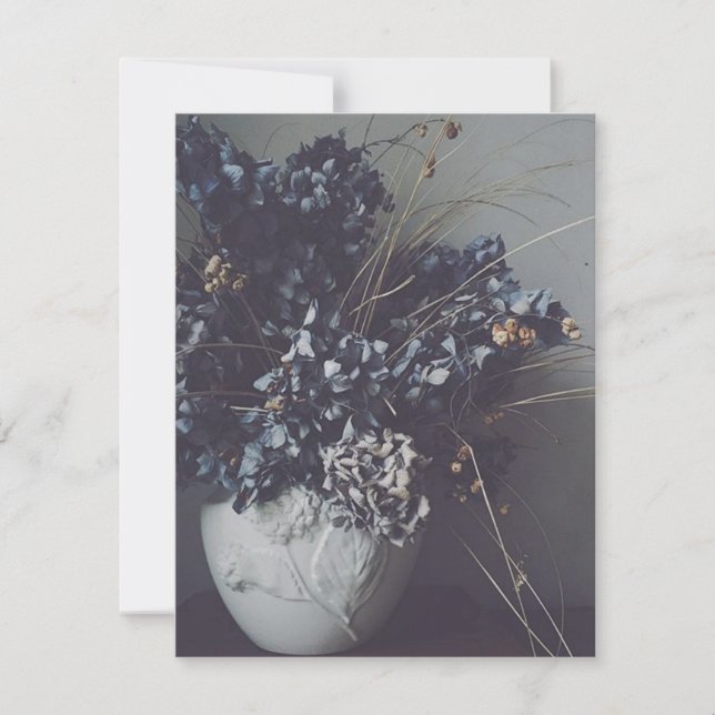 Getrocknete Hortensienblüten, zarte Schönheit. (Voorkant)