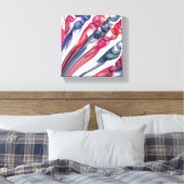 getrokken bellenplezier / origineel / canvas afdruk (Insitu (Slaapkamer))