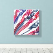 getrokken bellenplezier / origineel / canvas afdruk (Insitu (Houten vloer))