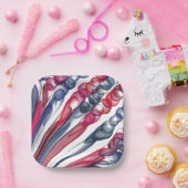 getrokken bellenplezier / origineel / papieren bordje (Feest)