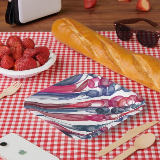 getrokken bellenplezier / origineel / papieren bordje (Picknick)