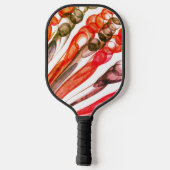 Getrokken bellenpret / 1974 / pickleball paddle (Achterkant)