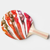 Getrokken bellenpret / 1974 / tafeltennisbatje (Zijkant)