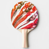 Getrokken bellenpret / 1974 / tafeltennisbatje (Voorkant)