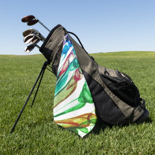 getrokken bellenpret / Greenleaf / Golfhanddoek (Groen)