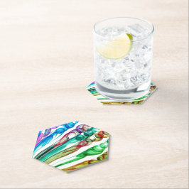 getrokken bellenpret / Greenleaf / Kartonnen Onderzetters