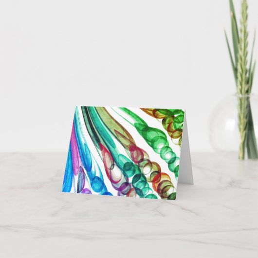 getrokken bellenpret / Greenleaf / Notitiekaartje (Voorkant)