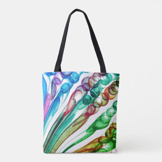 getrokken bellenpret / Greenleaf / Tote Bag (Achterkant)