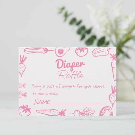 Getrokken Blauw Lokaal Gegroeide Baby Boy Luier Ra Informatiekaartje (Staand voorkant)