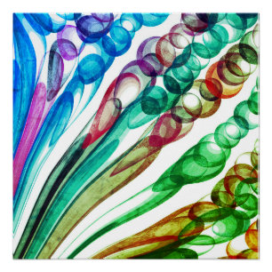 Getrokken Bubbel Plezier / Greenleaf / Perfect Poster