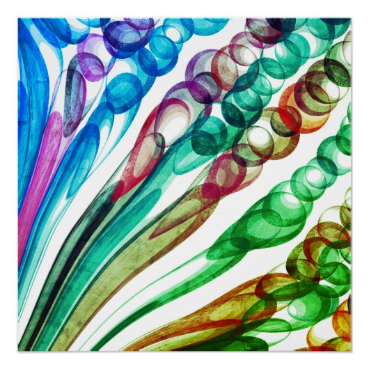 Getrokken Bubbel Plezier / Greenleaf / Perfect Poster (Voorkant)