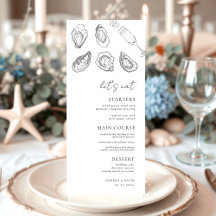 Getrokken champagne oesters Laten we eten witte br