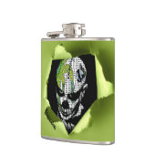 Getrokken clown door de geknipte gat heupfles (Links)