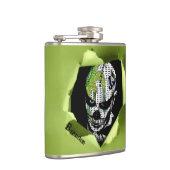 Getrokken clown door de geknipte gat heupfles (Rechts)