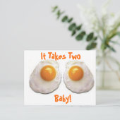 Getrokken eieren briefkaart (Staand voorkant)