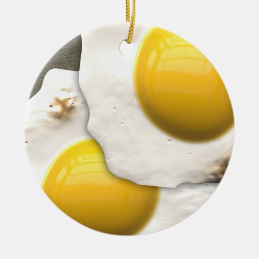 Getrokken eieren keramisch ornament (Voorkant)