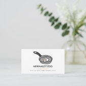 Getrokken eierpan visitekaartje (Staand voorkant)