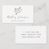 Getrokken Groenten Winkelwagen Biologische Gezonde Visitekaartje (Voorkant / Achterkant)